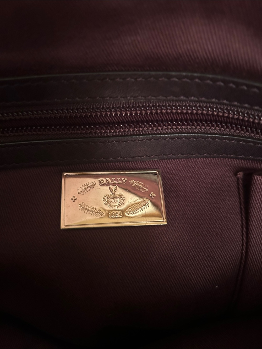 Bally Brown and Gold Patterned Women’s Tote Bag - Picture 8 of 8
